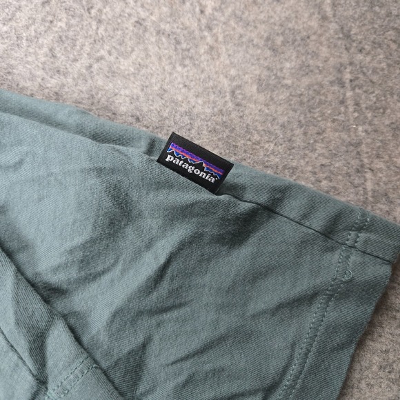 Patagonia Daily Henley Shirt Mens XL Green Long Sleeve Organic Cotton Outdoors - Picture 2 of 9